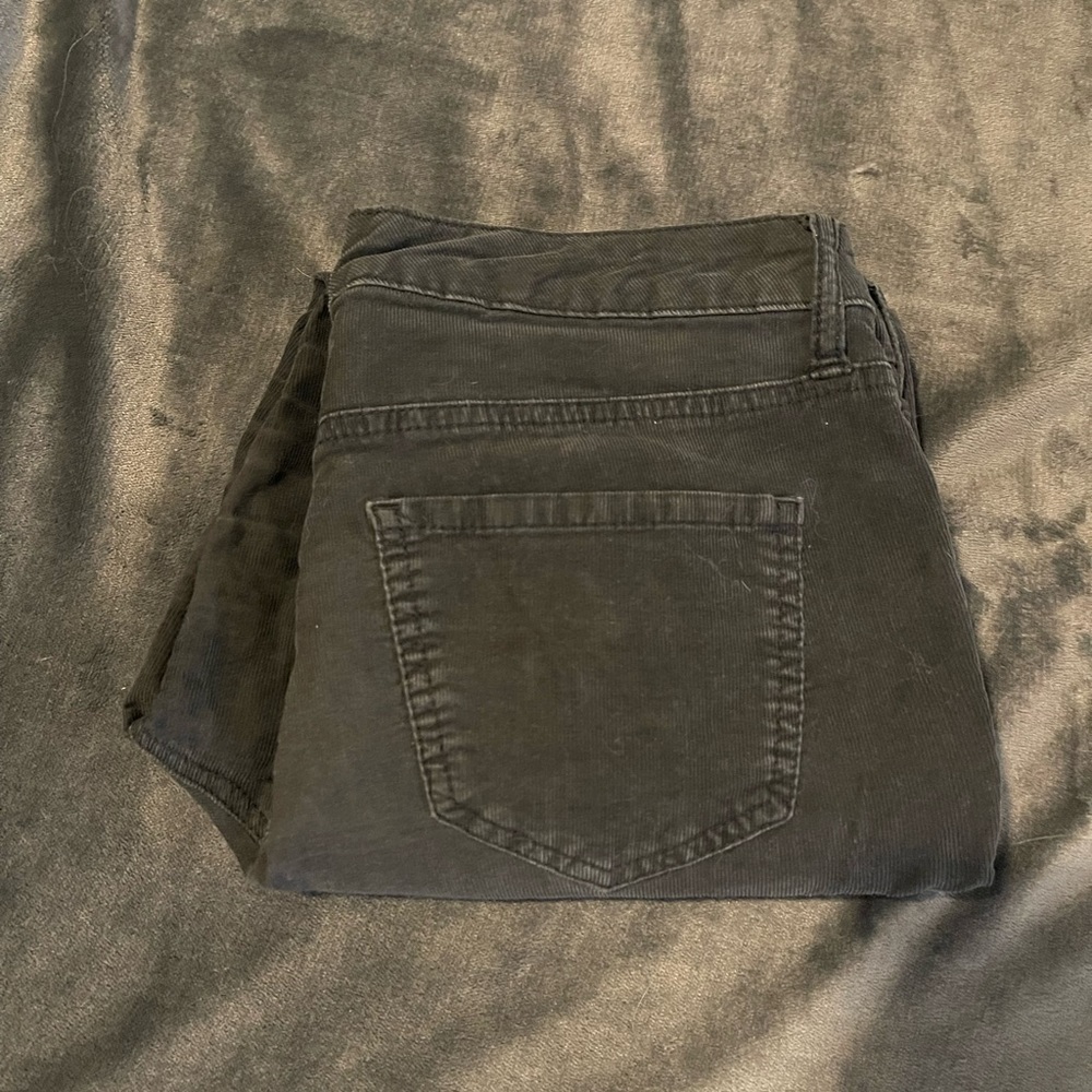 Cropped Mossimo Gray Corduroy Jeans
